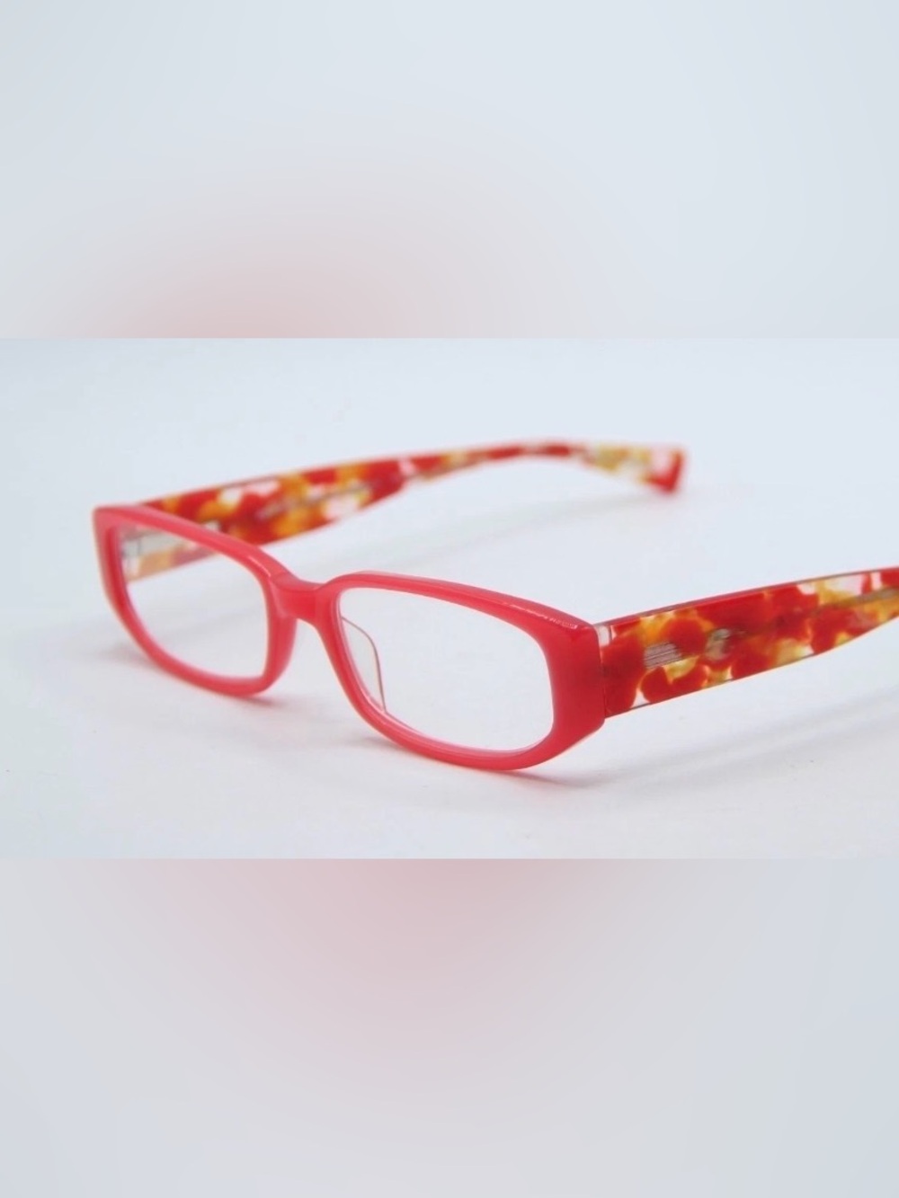 Eyebobs “Nice Pear” Red 1.25 Handmade Readers with original case